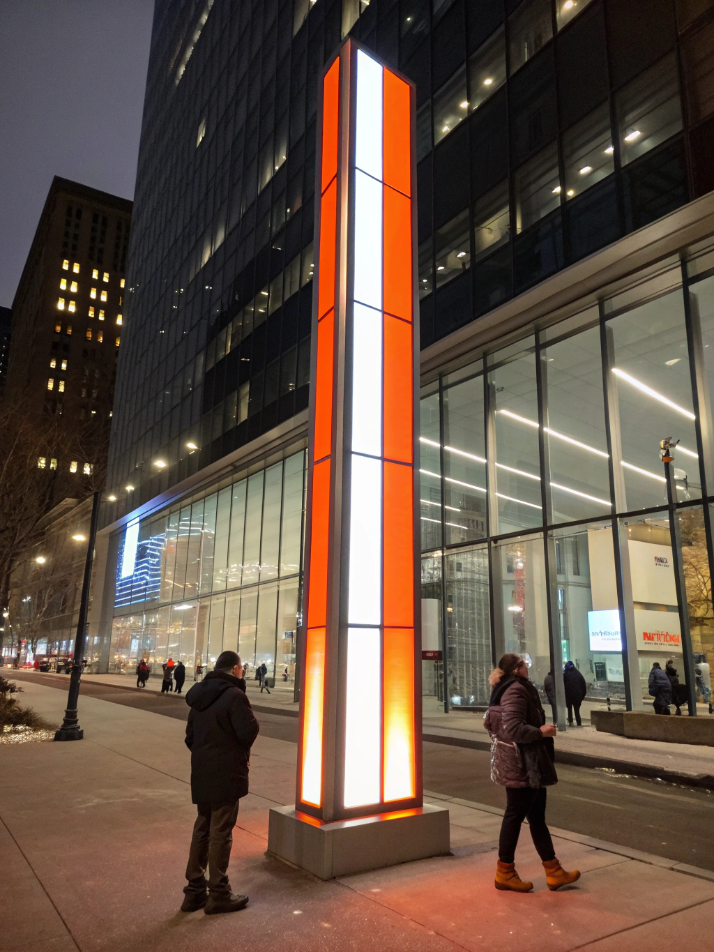 Casetă luminoasă – proiect 05 totem publicitar cu iluminare perimetrală