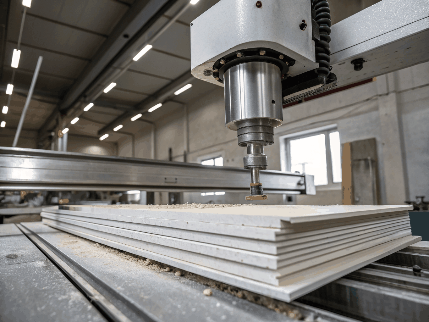 Precise digital cutter finishing rigid substrates