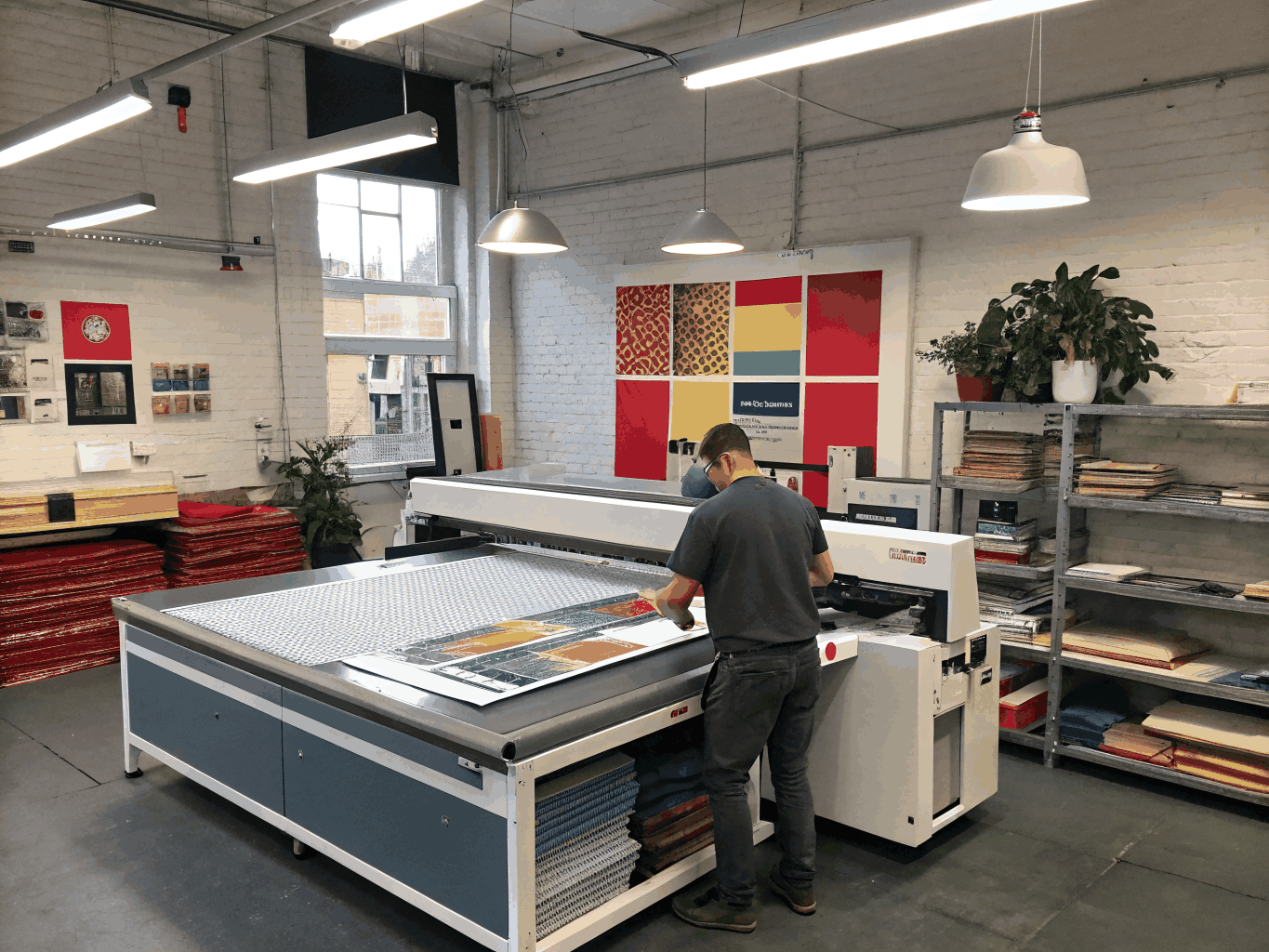 Plăci rigide serigrafiate și debitate pentru interior